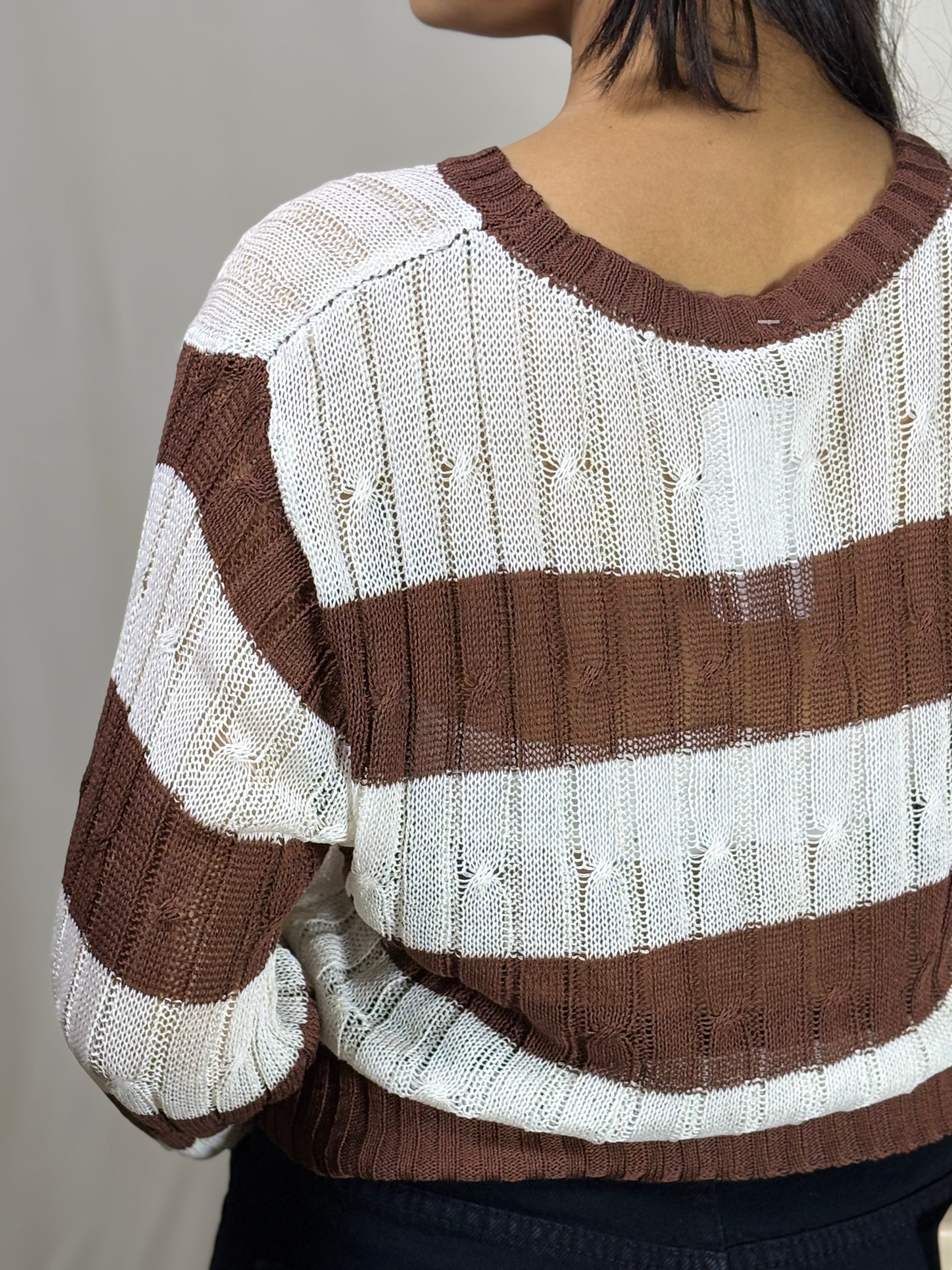 Midnight Mocha Stripe