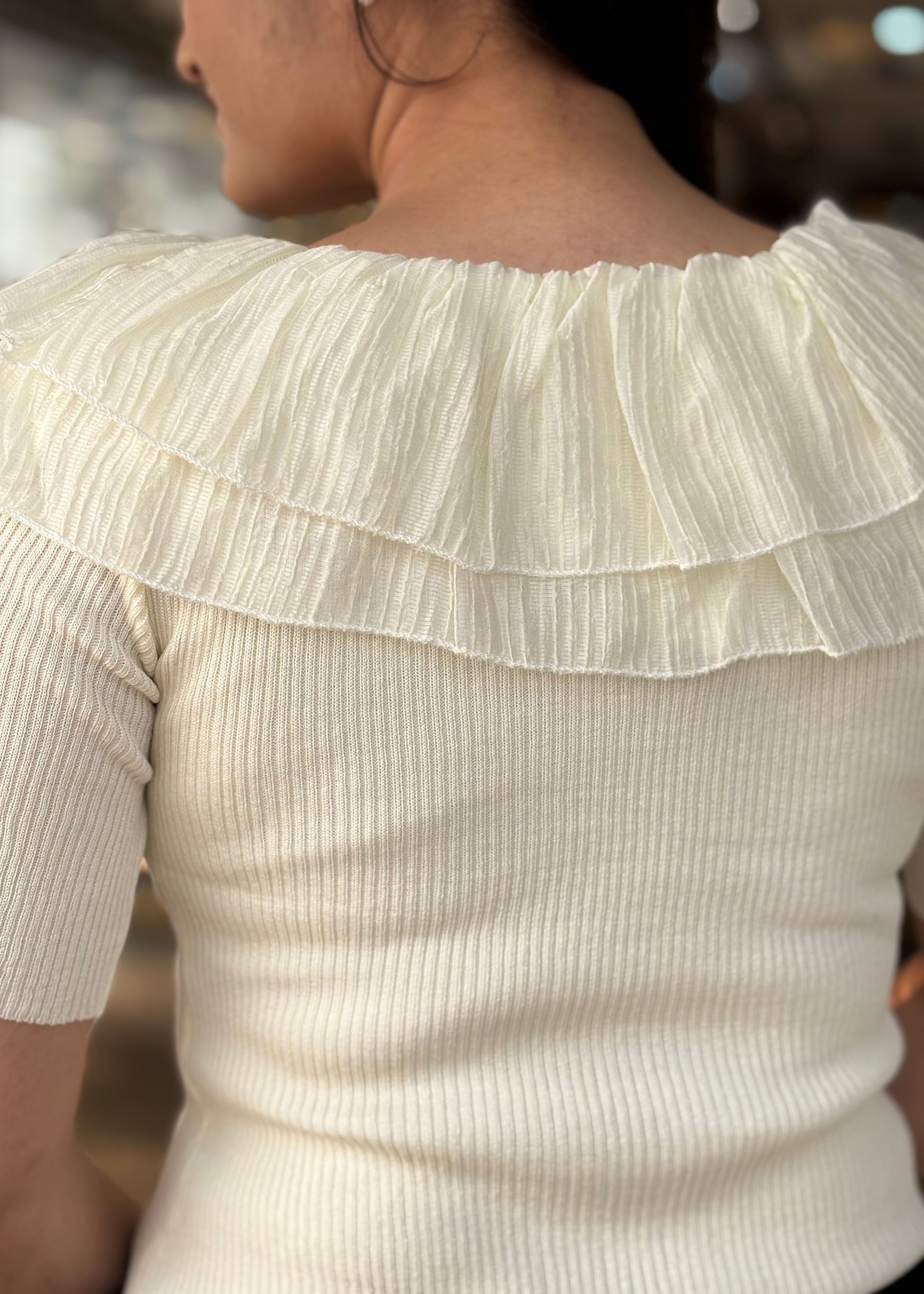 Lal-Pari Ruffle Top