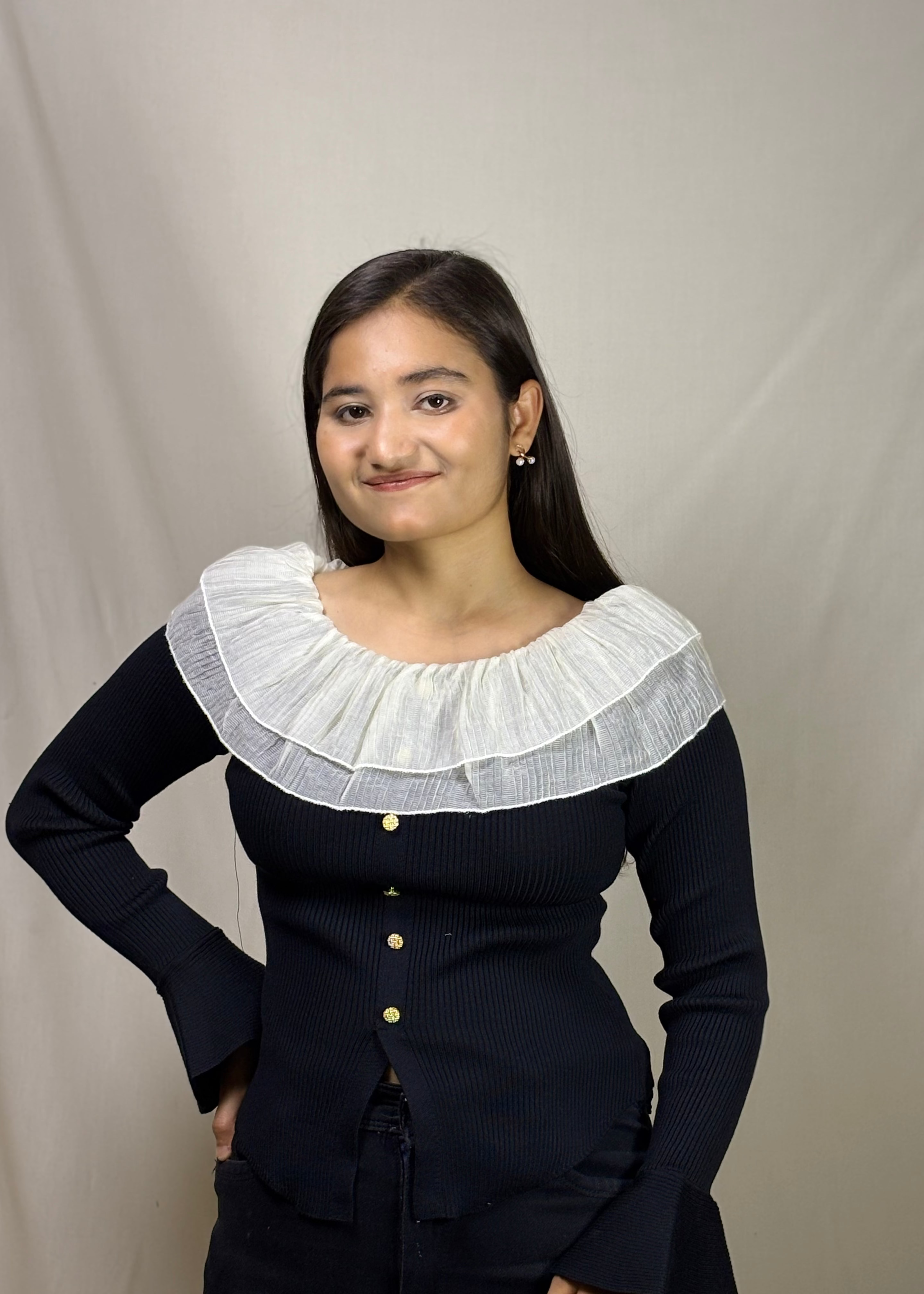 Lal-Pari Ruffle Top