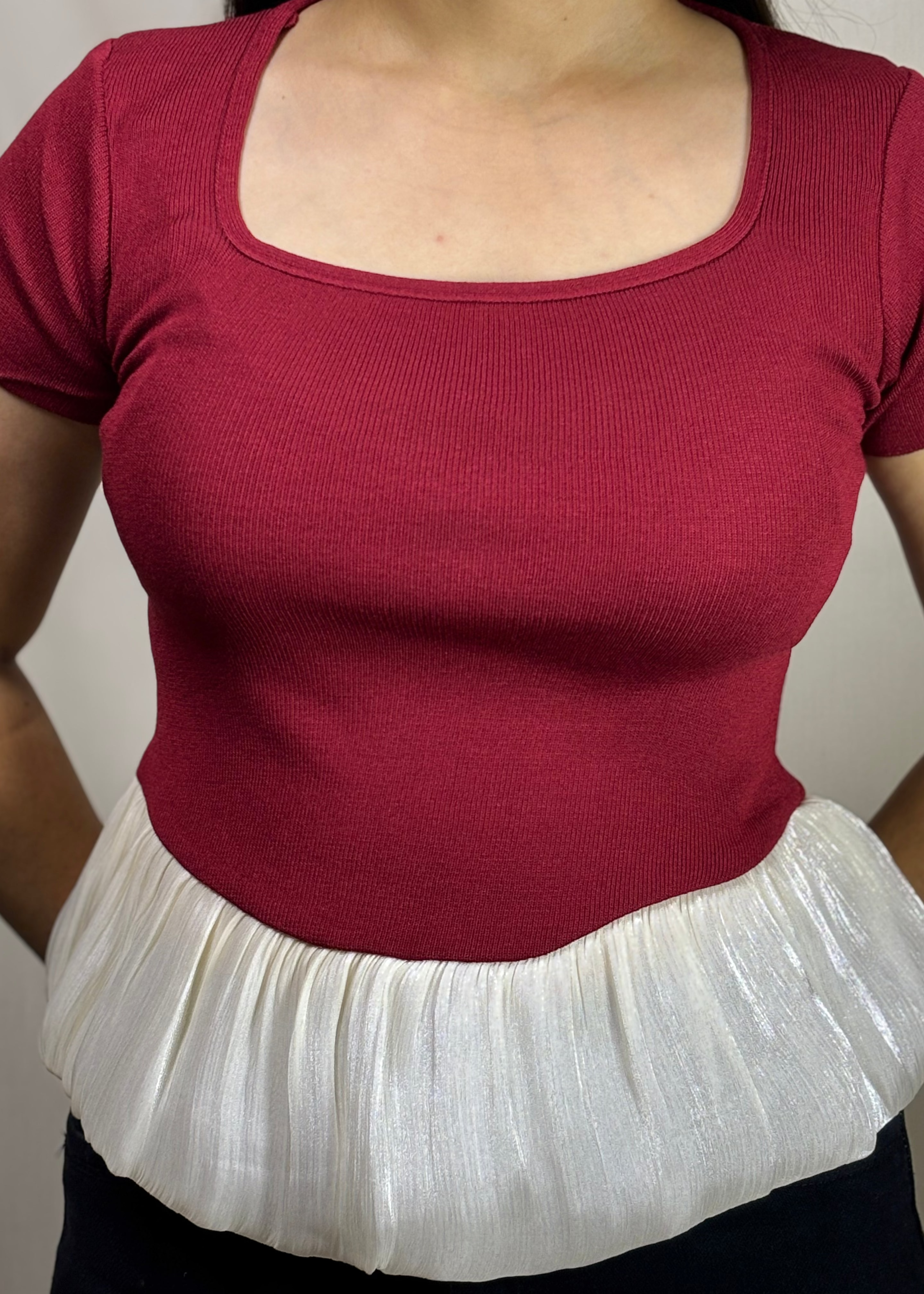 Soni-Square Peplum