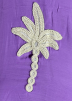 purple kurti set