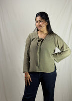 Soni-Sage Tie Top