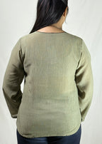 Soni-Sage Tie Top