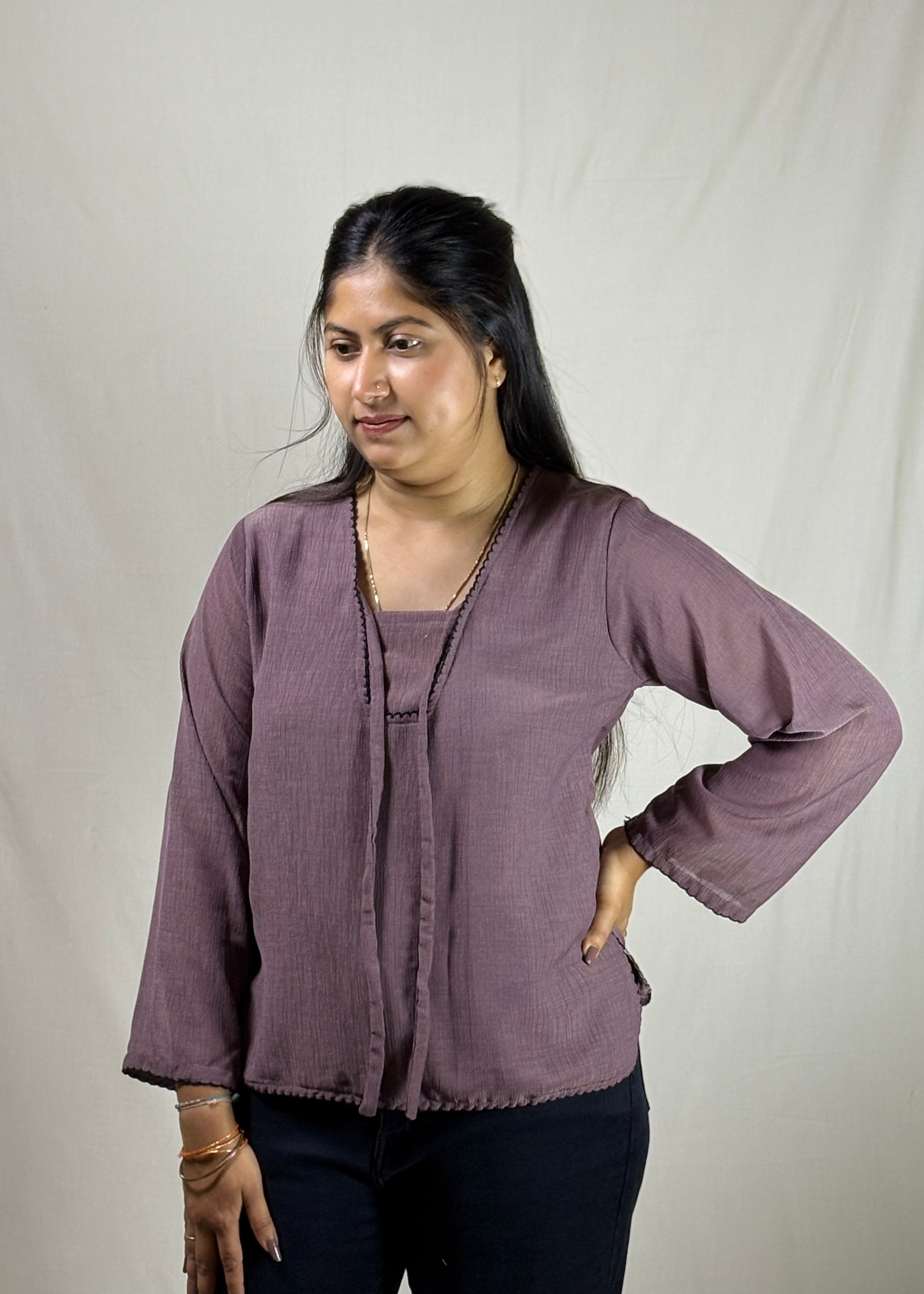 Soni-Sage Tie Top
